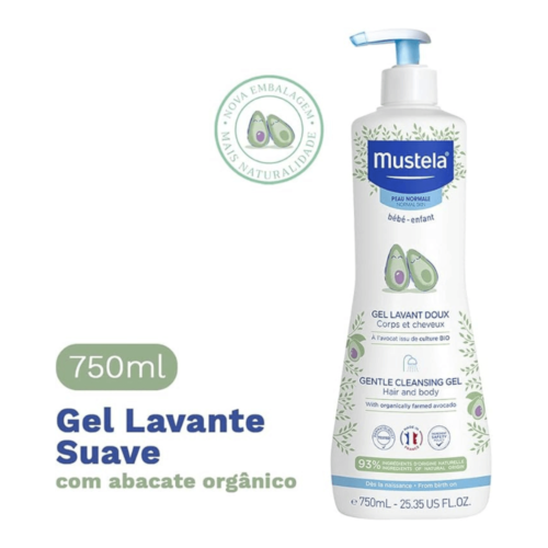 Gel Lavante Suave com Abacate Orgânico 750ml - Mustela