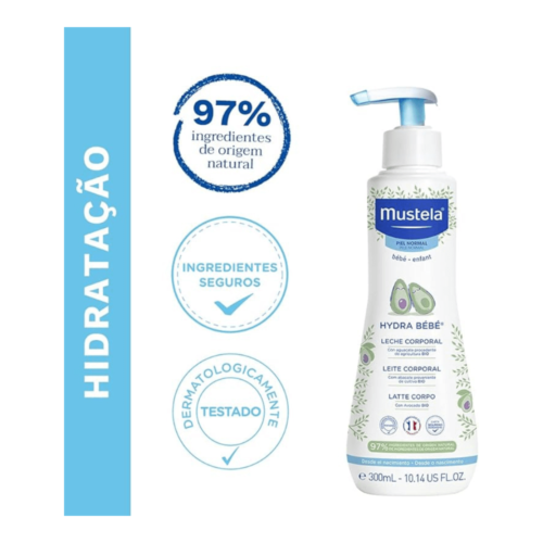 Hydra Bebê Hidratante Corporal com Abacate Orgânico 300ml - Mustela