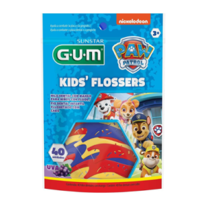 Gum Flosser Patrulha Canina Fio Dental Infantil Com Haste Sabor Uva 40 Unid. Sortidas